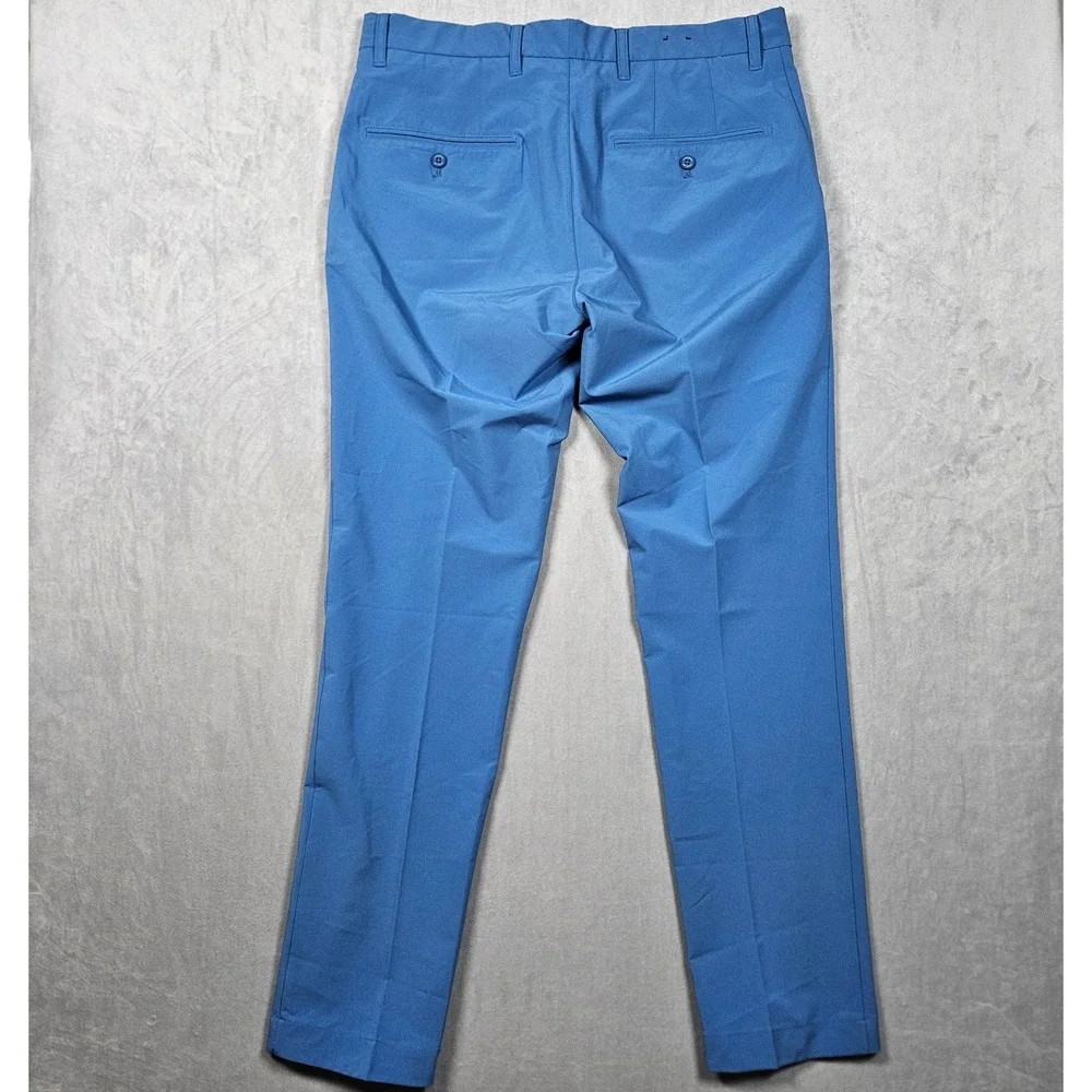 J.Lindeberg Golf Pants Mens 33/32 Blue Ellott Tight Micro Stretch Trousers